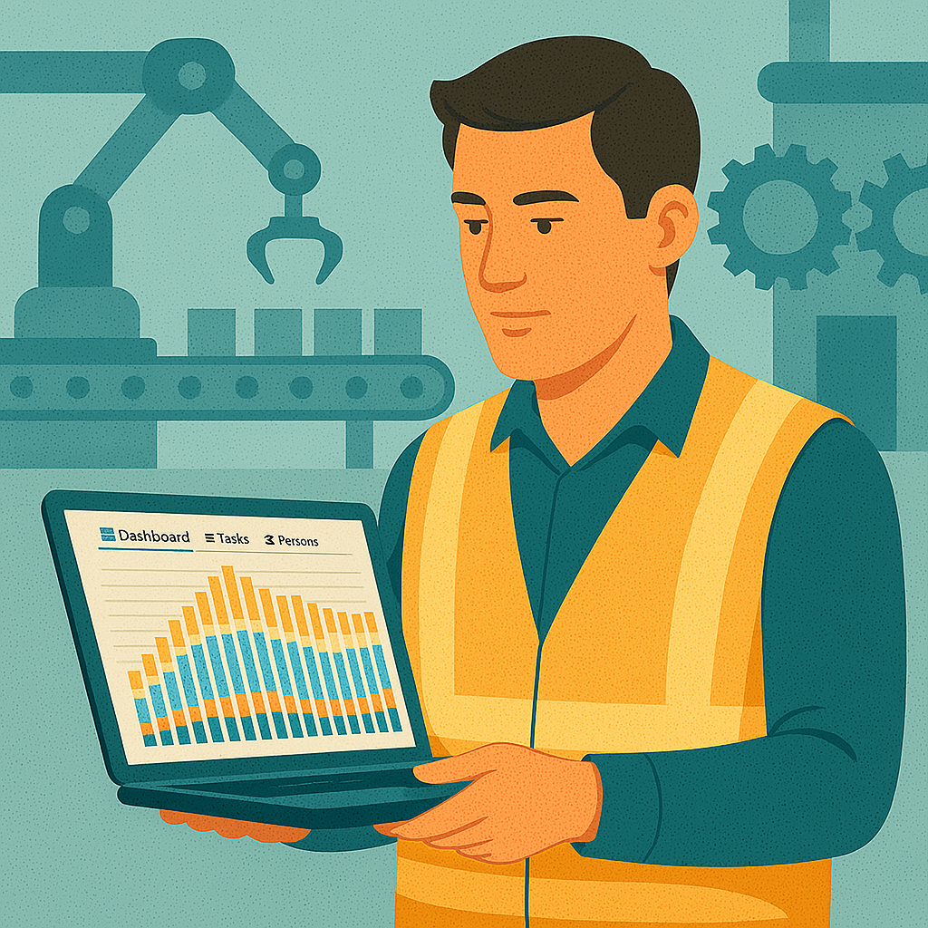 HR specialist managing team schedules and productivity insights with CapaPlanner